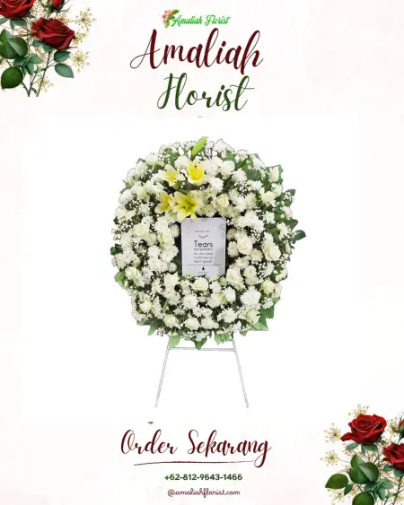 Krans Bunga Duka Gedung Bagas Raya Cibinong